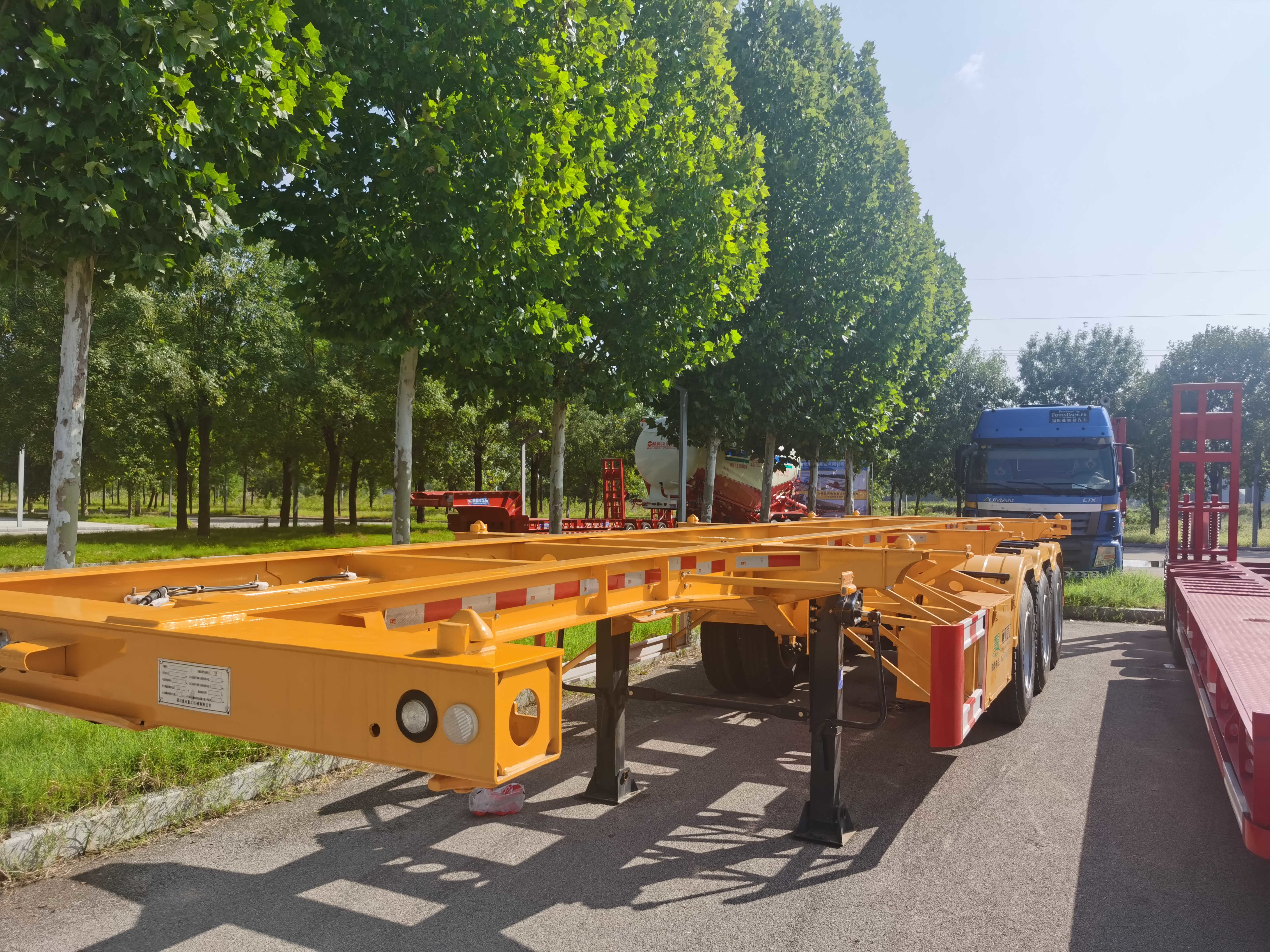 3 Axle 40ft Skeleton Trailer For Sale Skeletal Semi Trailer