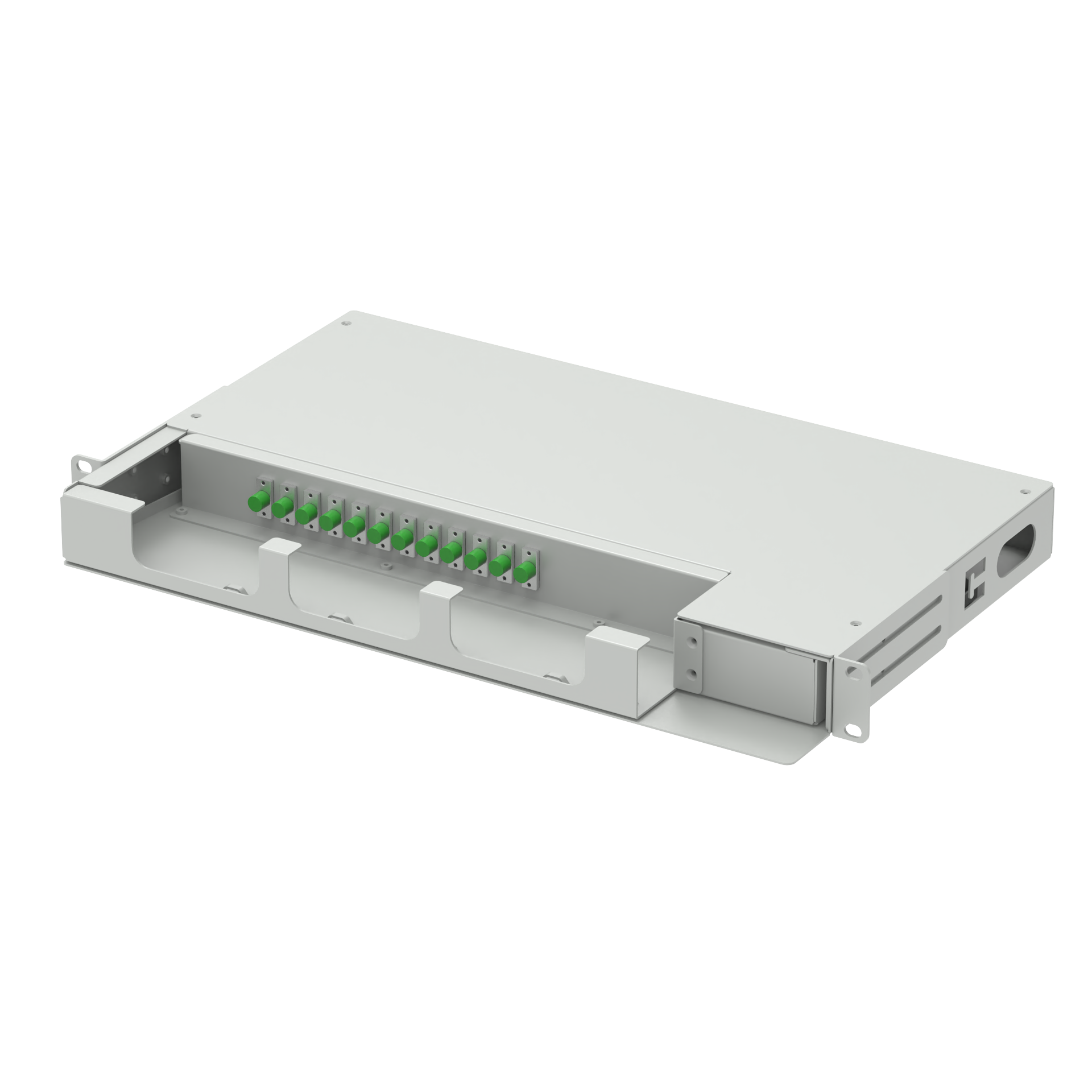 Sub Optic Distribution Frame 12 Cores 19 Inch FC APC Type Swing Patch Panel for Network FTTH
