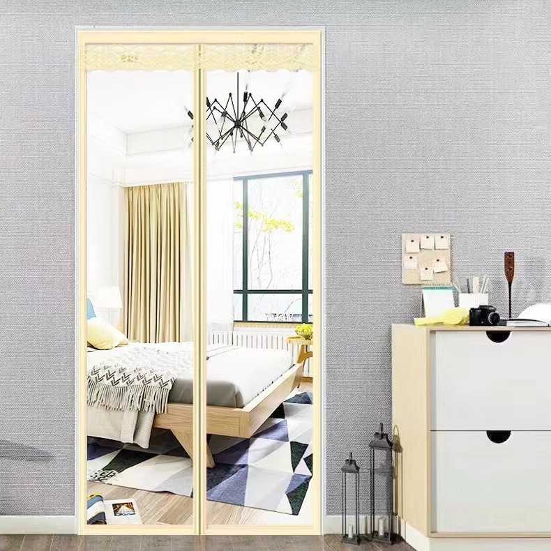 Printed Plastic Film Door Magnetic Anti Cold Foil Door 90x220cm