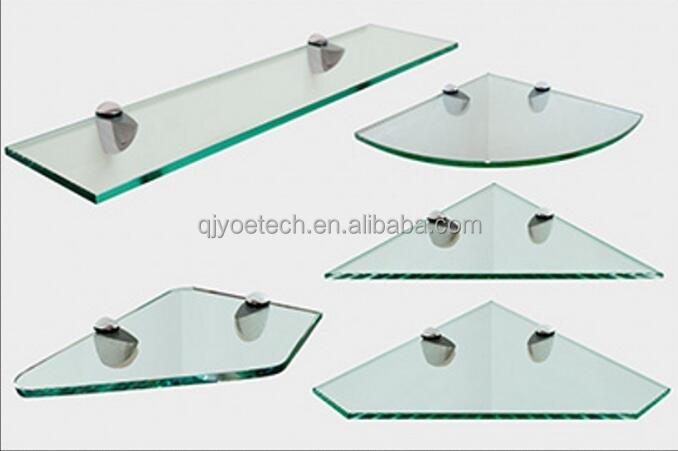Stainless Steel Shelf 8mm Tempered Grinded Toughened Glass for Frameless Shower Table