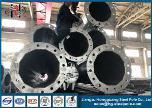 Quality 40 - 60 Feet Stainless Steel Tubular Poles For Electrical Power Project wholesale