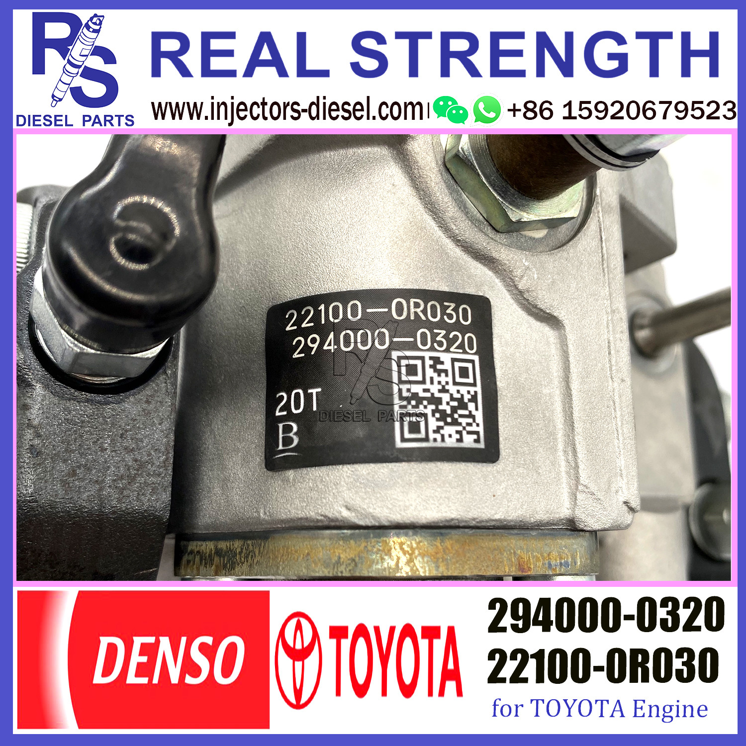 DENSO PUMP 294000-0320 Diesel Fuel HP3 pump 294000-0320 22100-0R030 23670-0R030 for TOYOTA Lexus