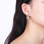 Diamond Gift Sterling Silver Jewelry Earrings