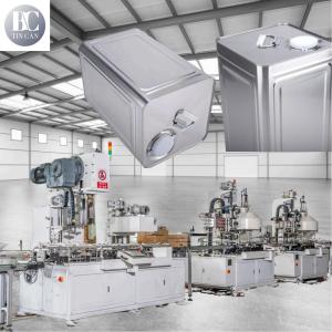 Quality Thinner Coating Square Tin Can Making Machine 30cpm Chemical Empty Cans Package Production Line wholesale