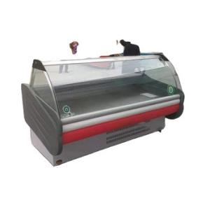 Quality Double Temperature Electric Butcher Meat Freezer Tempered Glass wholesale