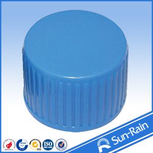 Quality 24mm 28mm Ribbed closure blue screw bottle caps child - proof wholesale