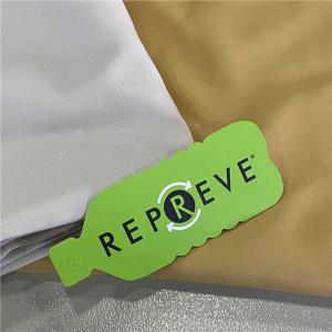 Quality 90GSM RPET Gabardine Fabric for Clothing GRS Certified Customizable Density Woven Technics wholesale