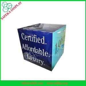 Quality Recycled New Cardboard POS Paper Advertising Shipping Cube Boxes wholesale