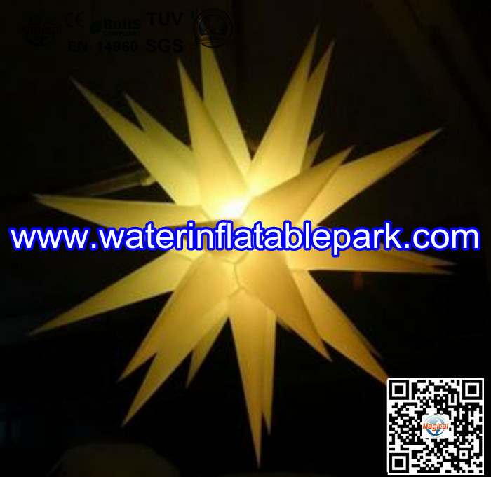 1.5m Oxford Stars Inflatable Decoration With LED Light