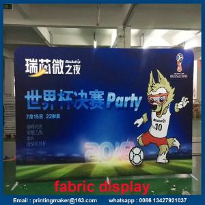 Quality Stretch Trade Show Tension Fabric Displays with Dye Sublimation Printing wholesale