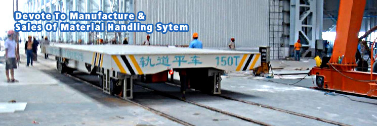 Heavy Load Rail Transfer Cart Carbon Steel Electric Battery Powered Railway Flat Vehicle