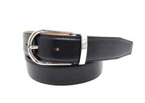 Quality Fashionable Mens Leather Dress Belt With Nickel Free Single Prong Buckle wholesale
