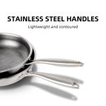 Honeycomb Nonstick Fry Pan Stainless Steel For Home Kitchen
