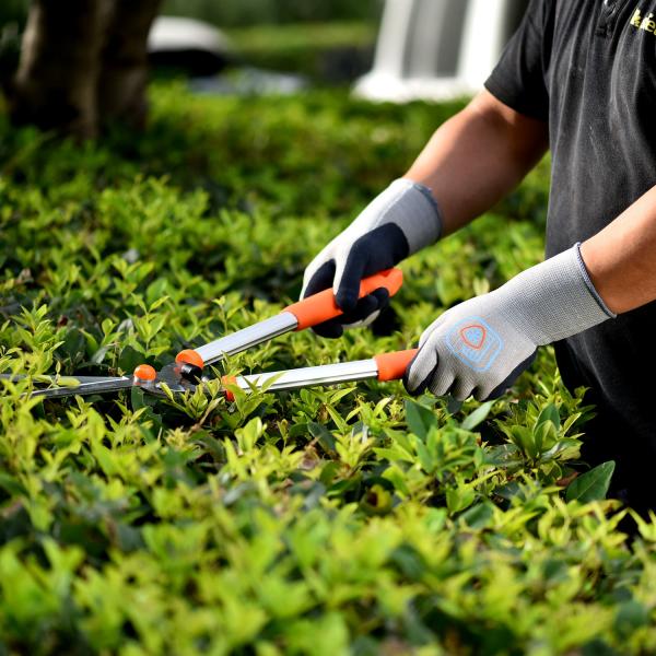 Non Slip Power Grip Thermal Latex Coated Gloves Rubber Palm Coated Cotton Hand