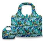 polyester shopping bag with logo print