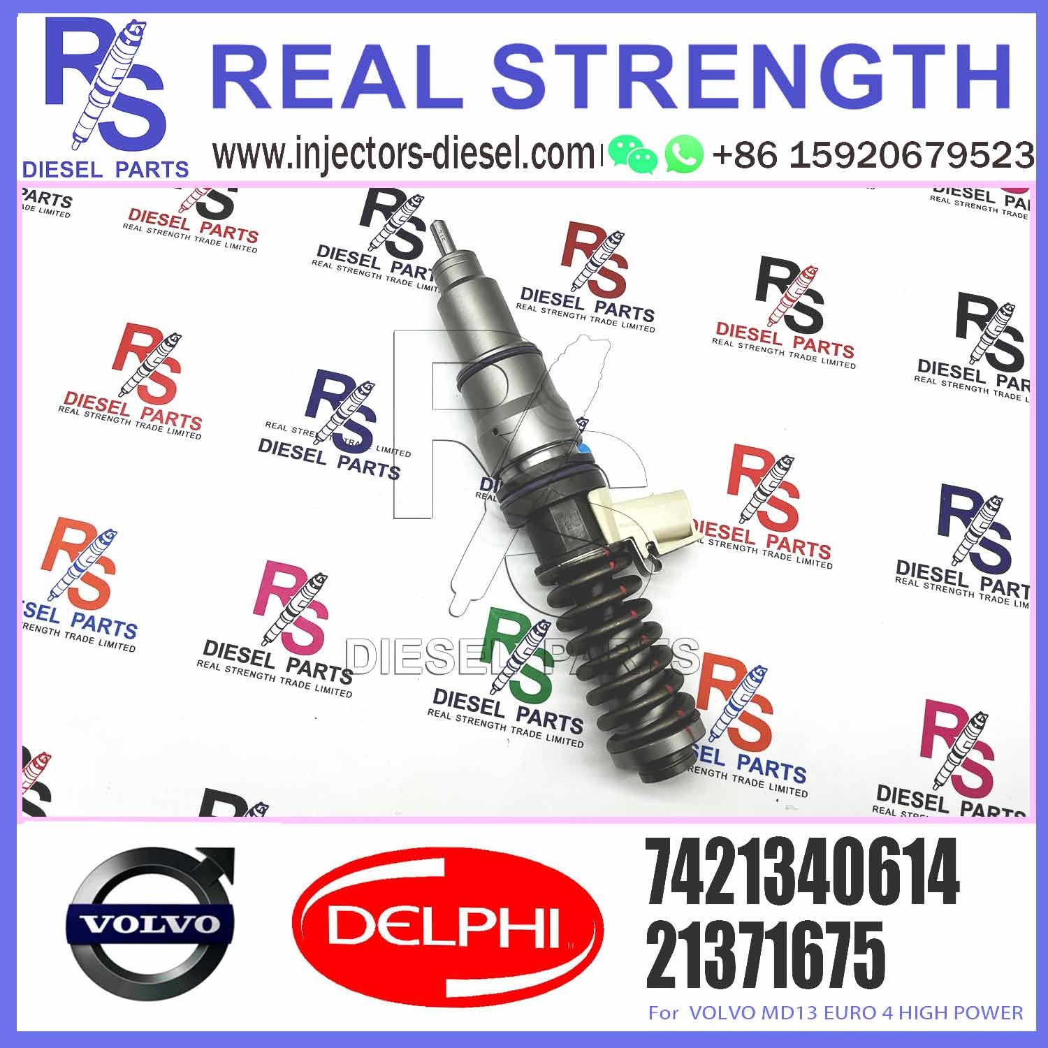 Common Rail Diesel Fuel Injector 21371675 BEBE4D24004 7421340614 for Engine Parts