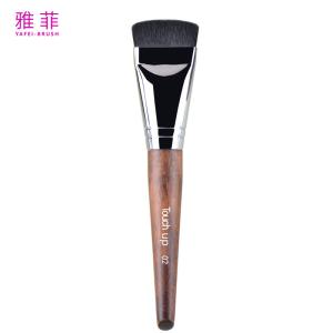 Quality TOUCH UP 02 Foundation Brush Synthetic Hair Copper Professional Flat Facial Makeup Brush wholesale
