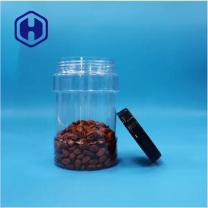 Quality Round Shaped Clear Plastic Wide Mouth Dried Food Candies Pepper Nuts Sugar Jars wholesale