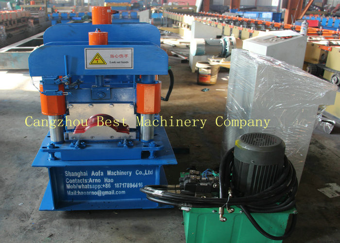 Aluminum Glazed Ridge Cap Roll Forming Machine House Material For Building