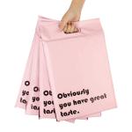 50 Micron-100 Micron PE Biodegradable Poly Mailers With Handle