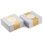 Striped 2 Pack Rigid Packaging Box Screen Printing UV Coating