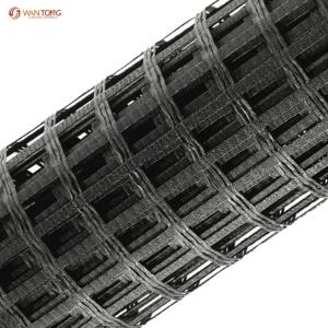 Quality Versatile Warp Knitting Polyester Geogrid 250-50kn for Railway Projects wholesale