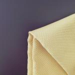 1500D Kevlar Fire Resistant Fabric , Woven Yellow Para Aramid Cloth