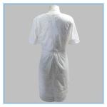 European Summer Fashion Elegant White Lace Cotton Dress Pattern Wholesale