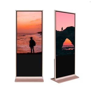 Quality 1920x1080 Free Standing Touch Screen Kiosk 55 Inch Airport Self Check In Kiosk wholesale