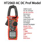 6000 Counts 600A 10nF Clamp Multimeter DC Current