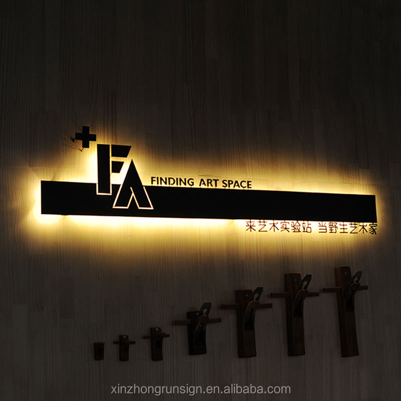Factory Custom Creative Stainless Steel Outdoor Indoor Light Sign Projection Mini Bottom Light Box