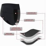 XS-6XL Washable Leak Proof Period Underwear Bamboo Fiber Absorbent Panties