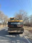 13 Ton Hyundai R150W-9 Used Wheel Excavator 4.85m Dredging depth
