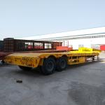 45 Ton 2 Axle Heavy Duty Low Bed Trailer Mechanical Suspension