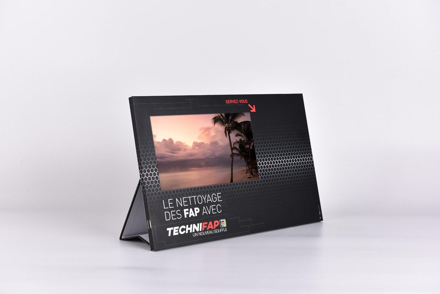Boost retails sales use 10 inch screen Cardboard LCD Video Displays,LCD POS video display