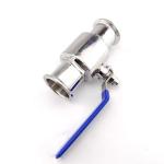 2 Way Straight Ball Valve DIN SMS WZ Sanitary Stainless Steel 304 316 316L Tri