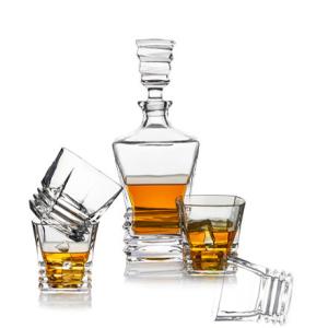 Quality Lead Free Crystal Whiskey Decanter And Glass Set Vintage Store And Serve Whiskey wholesale