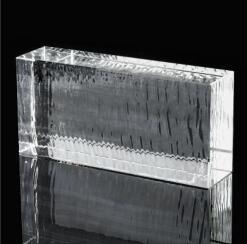 Quality Clear Stained Glass Bricks Crystal Hot Fused Architectural Solid wholesale