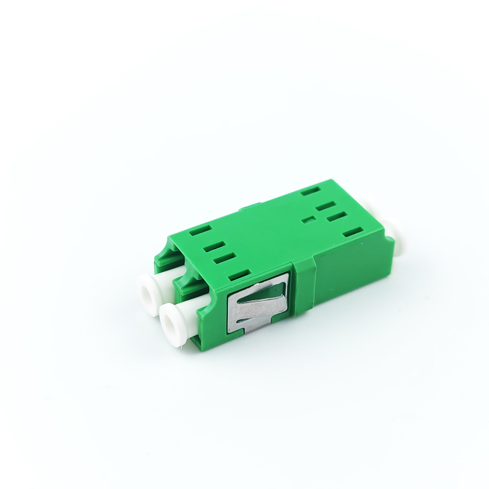 FTTH Duplex LC UPC Optic Fiber Adapter 2 Port Coupler PBT Earless Design for Networking
