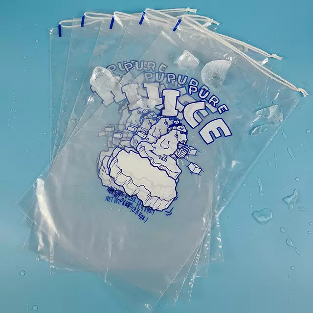 PP Plastic Drawstring Backpack Bag