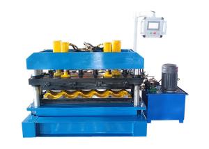 China 0.3-0.8mm PPGI Sheet Glazed Tile Roll Forming Machine 220V 380V 440V on sale