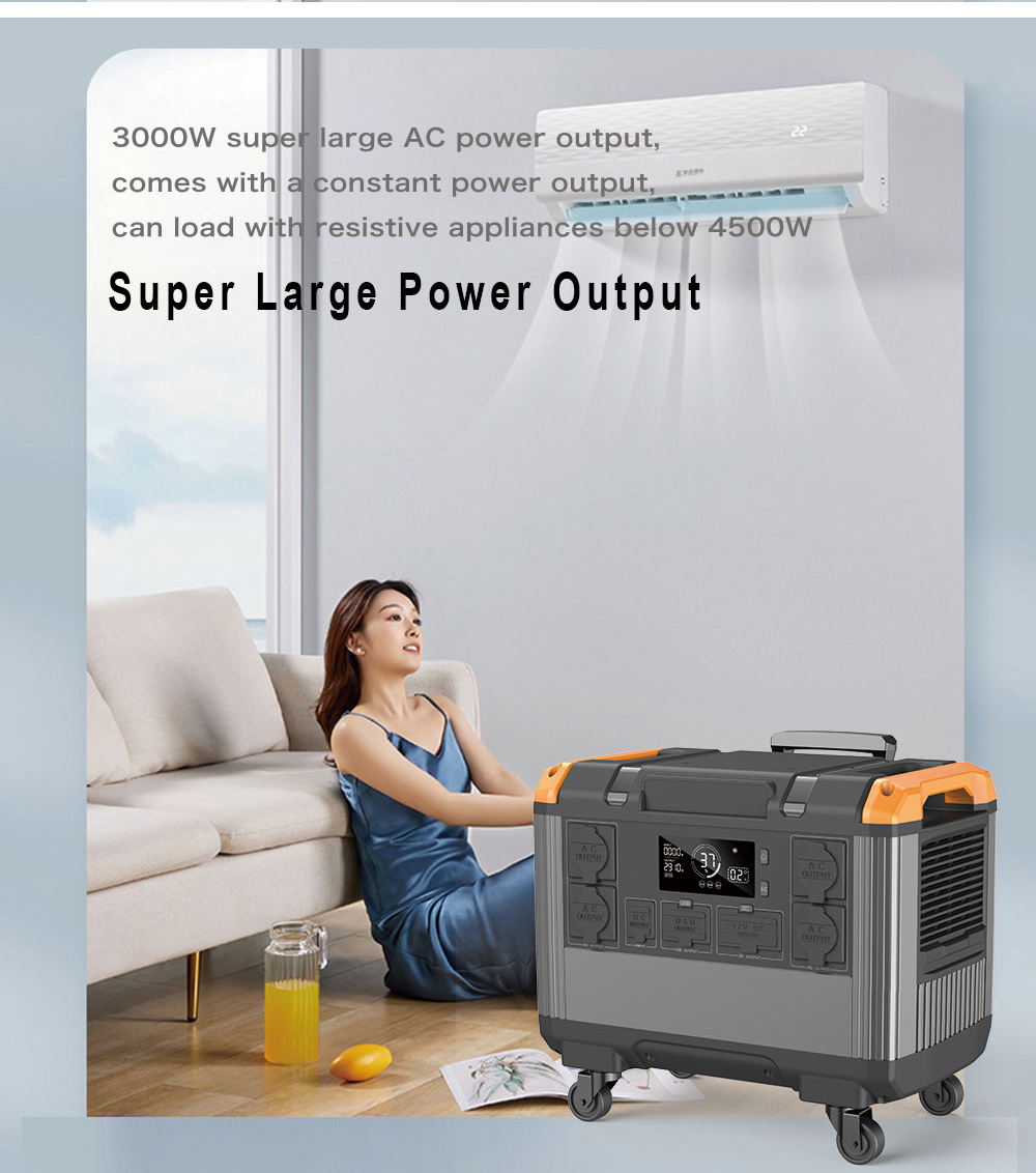 LiFePO4 Battery Power Station For Outdoor Camping 150W 300W 500W 1000W 2400W 3000W