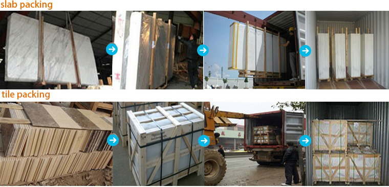Export polished high quality wood grain marble tile