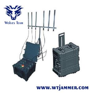 Quality Cell Phone Signal Jammer Mutli-Band UHF VHF WiFi GPS 600W Total Output Power wholesale