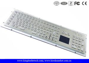Quality Customizable Industrial Keyboard With Touchpad Stainless Steel Vandal Proof wholesale