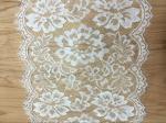 29cm * 300cm 2017 Fashion Lace Border Eyelash Lace Edge in Black/Ivory color