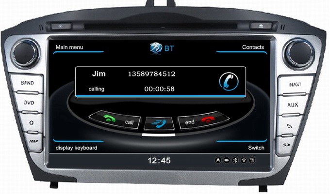 Ouchuangbo Car GPS Sat Navi Headunit for Hyundai IX35 Tucson 2014 DVD 3G WiFi Steering Wheel Control S100 Platform