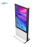 32 inch Silver Android Outdoor Fanless Vertical Digital Totem