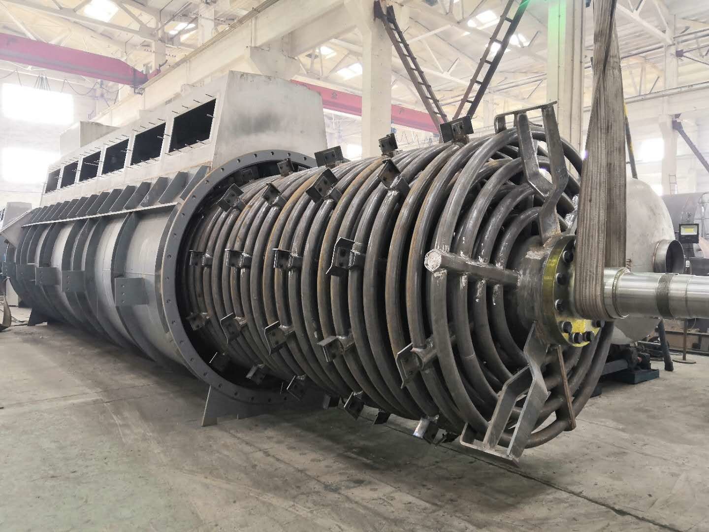 Large Drying Capacity Animal Rendering Machine Coil Dryer For Slaughter House