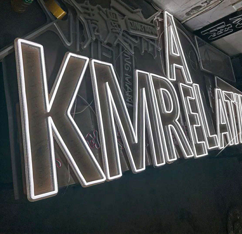 Custom Diy Led Colorful Light Christmas Gift For Shop Soft Neon Sign Box